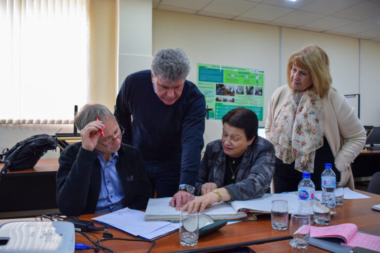 People working together on weather records